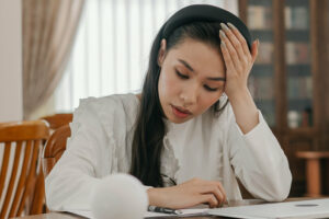 Student at desk